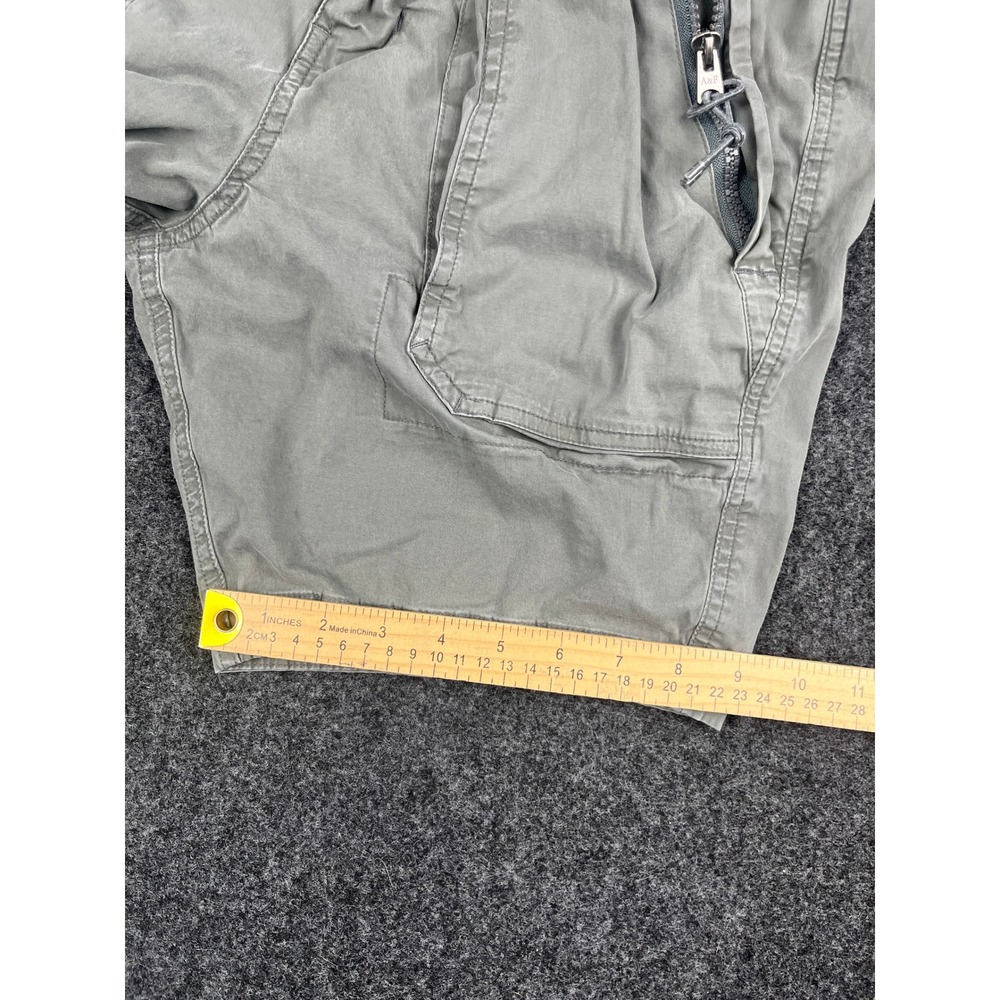 Y2K Abercrombie & Fitch Cargo Shorts Mens 30 Gray Green Utility Zip Pocket - Picture 8 of 8